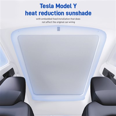 Tesla Model Y Sunshade għat-Tnaqqis tas-Sħana